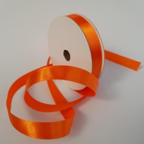 Satin Ribbon Single sided 15mm Orange