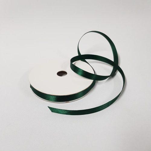 Satin Ribbon Single sided 10mm Hunter Green