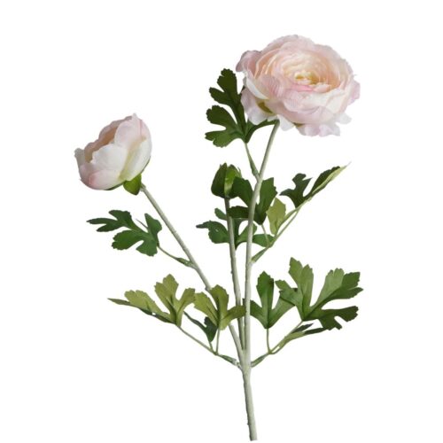 Artificial Ranunculus 2H Pink 62cm